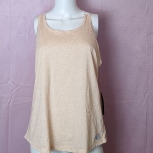 New Balance Light Pink Relaxed Workout Heather Tech Tank Top size Medium